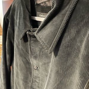CORDUROY CLAIBORNE BLACK XXL COAT; like new; full cut; New $129; Now $49